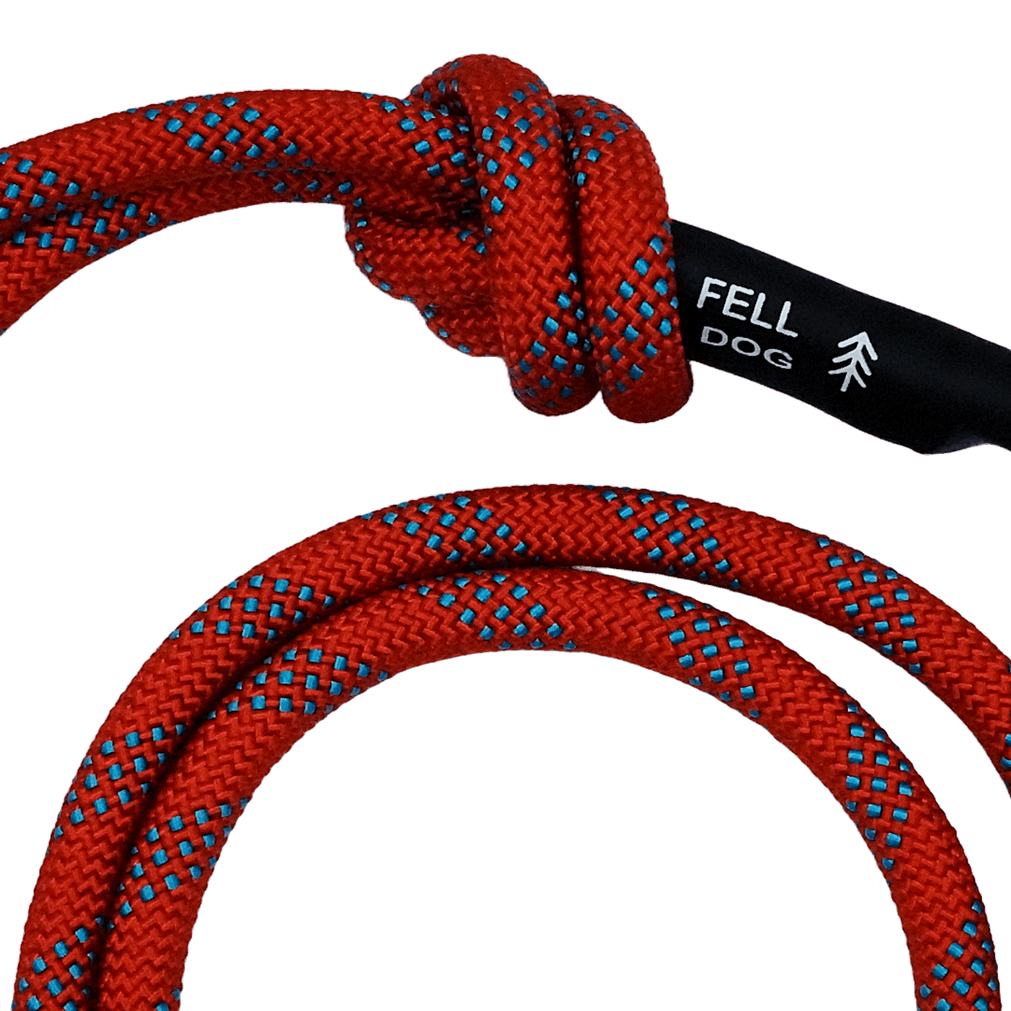 Scafell Rope dog Lead in red