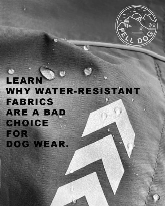 DWR V MEMBRANE We don’t make “water-resistant” dog jackets at FELLDOG®. Here's why