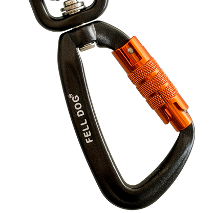 Fell Dog Lead with climbing carabiner clip