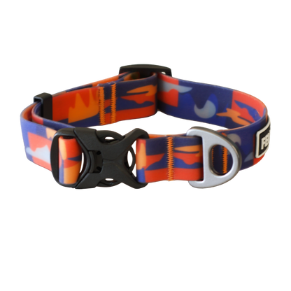 Abstract mountain dog collar with a pattern and Fell Dog label